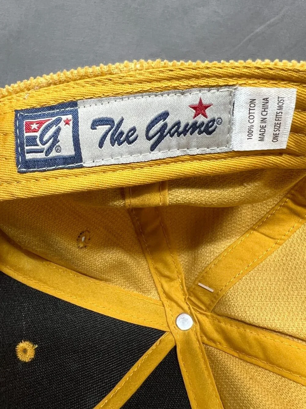 East Carolina Pirates ECU The Game NCAA Strapback Hat Rope Mustard Corduroy Mens - Picture 10 of 14